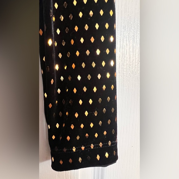 NWT H:ours Revolve Seeker Black Gold Mesh Panel Long Sleeve Dress XXS $198 - Picture 7 of 10